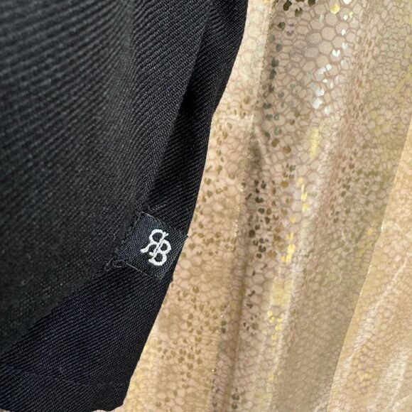 Hot Topic Royal Bones Daang Goodman Goth Punk Black Pleated Chain Skirt XL - Picture 4 of 10